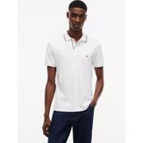 Tommy Hilfiger Erkek Normal Kalıp Logo Bayrak Işlemeli Kısa Kollu Beyaz Polo Yaka T-Shirt MW0MW43263-YBR - 2XL