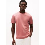 Tommy Hilfiger Erkek Normal Kalıp Yuvarlak Yakalı Pamuklu Kısa Kollu Pembe T-Shirt MW0MW39779-TI0 - 2XL