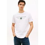 Tommy Hilfiger Erkek Normal Kesim Baskılı Pamuklu Yuvarlak Yakalı Kısa Kollu Beyaz T-Shirt MW0MW42365-YBR - 2XL