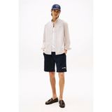 Tommy Hilfiger Erkek Normal Kesim Düz Renk Heritage Oxford Beyaz Gömlek MW0MW35774RBC