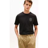 Tommy Hilfiger Erkek Normal Kesim Yuvarlak Yakalı Pamuklu Kısa Kollu Siyah T-Shirt MW0MW42364-BDS - 2XL