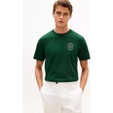 Tommy Hilfiger Erkek Normal Kesim Yuvarlak Yakalı Pamuklu Kısa Kollu Yeşil T-Shirt MW0MW42364-MBN - XL