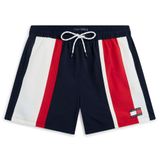 Tommy Hilfiger Erkek Orta Boy Cut&Sew İpli Lacivert Yüzme Şortu, S Beden
