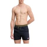 Tommy Hilfiger Erkek Orta İpli Yüzme Şortları, Mavi (Kama Mavisi), S