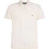 Tommy Hilfiger Erkek Pamuklu Polo Yakalı Düğme Kapamalı Kısa Kollu Ekru Polo Yaka T-Shirt MW0MW17771-Z00 - 2XL