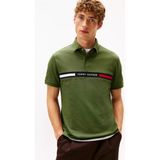 Tommy Hilfiger Erkek Pamuklu Polo Yakalı Düğme Kapamalı Kısa Kollu Yeşil Polo Yaka T-Shirt MW0MW38130-L01