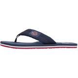 Tommy Hilfiger Erkek Patch Hilfiger Beach Sandal Fm0fm05804 Parmak Arası Terlik, Mavi Çöl Gökyüzü, 42 EU