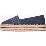Tommy Hilfiger Erkek Platform Espadrilles Ayakkabı Uzay Mavisi Geri Dönüştürülmüş Pamuk Tabanlı