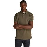 Tommy Hilfiger Erkek Polo Tişört Kısa Kollu 1985 Regular Fit, Haki (Army Green), XL