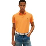 Tommy Hilfiger Erkek Polo Tişört Kısa Kollu 1985 Regular Fit, Turuncu (Orange Lale), XL
