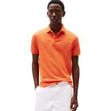 Tommy Hilfiger Erkek Polo Tişört Kısa Kollu 1985 Regular Fit, Turuncu (Parlak Turuncu), L