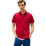 Tommy Hilfiger Erkek Polo Tişört Kısa Kollu 1985 Slim Fit, Kırmızı (Medium Red), M
