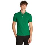Tommy Hilfiger Erkek Polo Tişört Kısa Kollu 1985 Slim Fit, Yeşil (Nouveau Green), XL