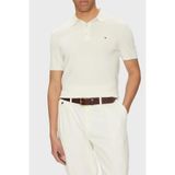 Tommy Hilfiger Erkek Polo Tişört Kısa Kollu Essential Cotton Knitted , Sarı (Fildişi Yaprağı), M