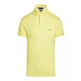 TOMMY HILFIGER Erkek Polo Tişört Sarı Logo Nakışlı Flama, Sarı, S