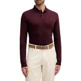 Tommy Hilfiger Erkek Polo Tişört Uzun Kollu Liquid Cotton Regular Fit, Mor (Burgundy), XXL