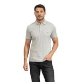 Tommy Hilfiger Erkek Polo Yaka T-Shirt, Gri, S Beden