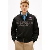 Tommy Hilfiger Erkek Racing Nakış Logolu Yarış Ceketi - Siyah - XL - Black