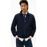 Tommy Hilfiger Erkek Regular Fit Dik Yaka Pamuklu Uzun Kollu Fermuarlı Lacivert Ceket MW0MW41767-DW5 - 2XL