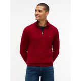 Tommy Hilfiger Erkek Regular Fit Dik Yaka Uzun Kollu Kırmızı Kazak MW0MW28049-XIT - XL