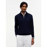 Tommy Hilfiger Erkek Regular Fit Dik Yaka Uzun Kollu Mavi Kazak MW0MW28049-DW5