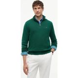 Tommy Hilfiger Erkek Regular Fit Dik Yaka Uzun Kollu Yeşil Kazak MW0MW28049-MQ7 - S