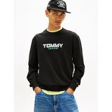 Tommy Hilfiger Erkek Regular Fit Essential Sweatshirt DM0DM22682, Siyah, M
