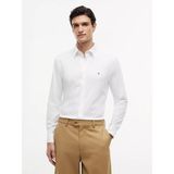 Tommy Hilfiger Erkek Regular Fit Gömlek Yaka Uzun Kollu Beyaz Gömlek MW0MW41059-YBR - XL