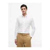 Tommy Hilfiger Erkek Regular Fit Gömlek Yaka Uzun Kollu Beyaz Gömlek