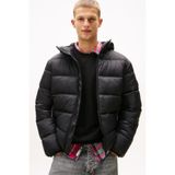 Tommy Hilfiger Erkek Regular Fit Kapüşonlu Şişme Mont - Siyah