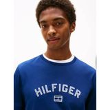 Tommy Hilfiger Erkek Regular Fit Pamuklu Logo Baskılı Pamuklu Yuvarlak Yakalı Kısa Kollu Mavi T-Shirt MW0MW39357-C7G - 3XL