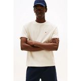 Tommy Hilfiger Erkek Regular Fit Pamuklu T-Shirt - Ekru