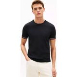 Tommy Hilfiger Erkek Regular Fit Yuvarlak Yakalı Pamuklu Kısa Kollu Siyah T-Shirt MW0MW42676-BDS - XL