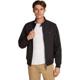 Tommy Hilfiger Erkek rüzgarlık ceket Harrington su geçirmez, siyah (Black), S