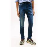 Tommy Hilfiger Erkek Scanton Dar Kalıp Eskitme Görünümlü Jean Pantolon - Mavi - 31 / 32