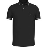 Tommy Hilfiger Erkek Siyah Logo Kısa Kollu Polo T-Shirt