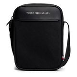 Tommy Hilfiger Erkek Siyah Omuz Çantası (AM0AM13624-BDS), Tek Beden