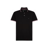 Tommy Hilfiger Erkek Siyah Polo Yaka T-Shirt Core Tommy Tipped Slim Polo MW0MW13080