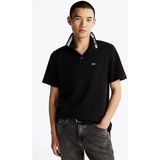 Tommy Hilfiger Erkek Siyah Regular Fit Polo Yaka T-Shirt
