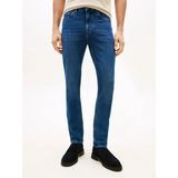 Tommy Hilfiger Erkek Slim Fit Düz Paça Pamuklu Esnek Denim Lacivert Jeans MW0MW41905-1BM - 32 / 32