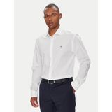 Tommy Hilfiger Erkek Slim Fit Esnek Pamuklu Kumaş Uzun Kollu Beyaz Gömlek MW0MW38347-YCF - 41