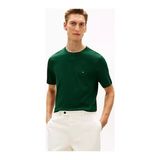 Tommy Hilfiger Erkek Slim Fit Yuvarlak Yakalı Kısa Kollu Esnek Kumaş Yeşil2 T-Shirt MW0MW39995-MBN