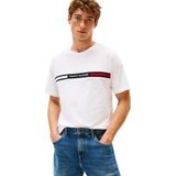 Tommy Hilfiger Erkek S/S Tişört, beyaz (beyaz), XXL