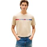 Tommy Hilfiger Erkek S/S tişört, Haki (Sandalwood), S