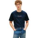Tommy Hilfiger Erkek S/S tişört, Mavi (Desert Sky), XL