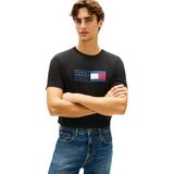 Tommy Hilfiger Erkek S/S tişört, siyah (Black), XL