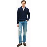 Tommy Hilfiger Erkek Straight Fit Geniş Paçalı Pamuklu Denim Mavi Jeans MW0MW42318-1BE - 31 - 32