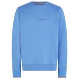 Tommy Hilfiger Erkek Sweatshirt Logo Tipped Bisiklet Yaka, Mavi (Blue Spell), M