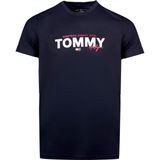Tommy Hılfıger Erkek T-Shırt 09T4509-411 - Lacivert