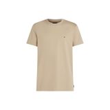 Tommy Hilfiger Erkek T-Shirt, Kısa Kollu, Bisiklet Yaka, Haki, L Beden